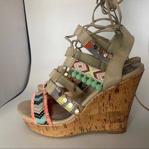 Boho Platform wedges by Madden Girl